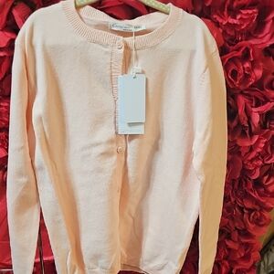 Cunyi NWT Girls Pink Cardigan Sweater Size 6/7